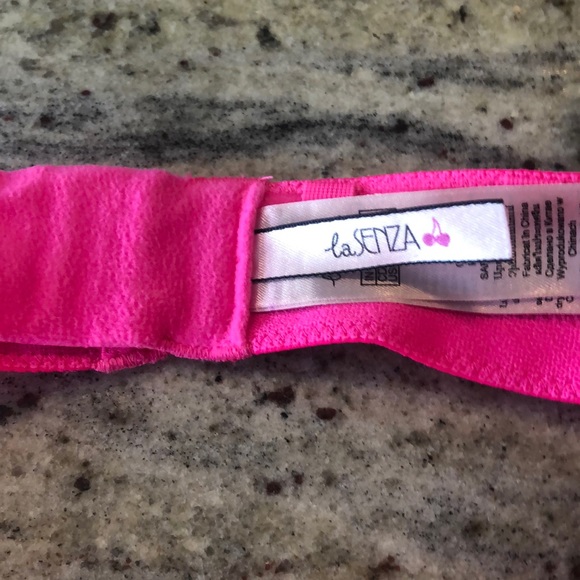 La Senza bubblegum pink & white strapless bra - Picture 4 of 7